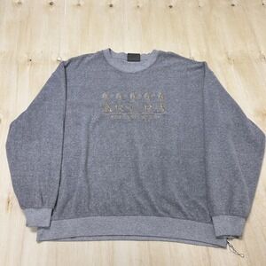 Vintage Aruba Sweatshirt Mens XL Gray Fleece Michael's USA One Happy Island